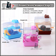 Double Storey Hamster Cage Castle Full Set Sangkar Hamster 2/3 Tingkat Travel Cage
