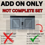 0019 ADD ON Storage Cabinet / Plastic Cabinet / kitchen cabinet/Almari/Almari Baju/Almari SerbagunaK