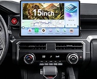 CUSP 15 Inch Car Stereo Radio GPS Navigation for Toyota Tacoma 4 Runner X Runner 2024 2025 2026, And