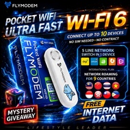 【1 YEAR WARRANTY & FREE GIFTAWAY 】FlyModem M86 MiFi Pocket Wi-Fi 6 Hotspot 4G LTE Unlimited Data | P