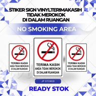 NO SMOKING STICKER / K3 WARNING LABEL SIGN STICKER Size 15 x 20 CM & 23 x 30 CM