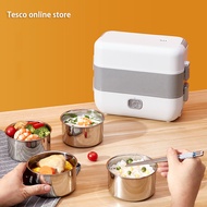 Portable electric steamed rice box Heating 2-layer stainless steel 2L multi-functional mini rice cooker
