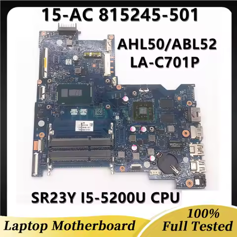 815245-501 815245-001 For HP Pavilion 15-AY 15-AC Laptop Motherboard W/SR23Y I5-5200U CPU R5 M330 GP