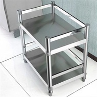 HY/🍑Aoyanlai Stainless Steel Rectangular Table Stainless Steel Table Rectangular Kitchen Table Square Dedicated Storage