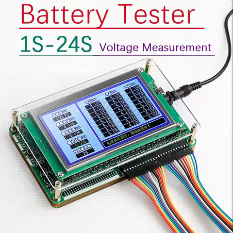 1S- 24S Voltage Tester Lithium Battery Pack Single Cell Measurement Identify String Number Volt METE