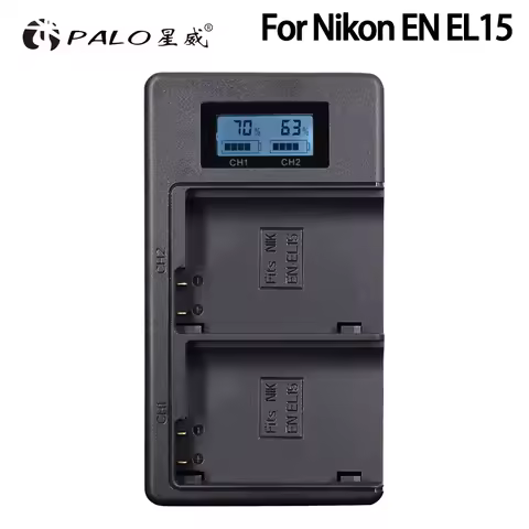PALO EN-EL15 ENEL15 EN EL15 USB fast Camera battery charger for Nikon D500 D600 D610 D750 d7000 D710