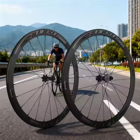 RUJIXU 700C Ultralight Wheelset 30/40/50mm Height Road Bicycle Wheel Set V/C Brake With Disc Brake A