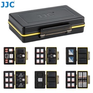 JJC 2-in-1 Battery Case with Extra SD XQD Micro SD CF Memory Card Slots for DSLR Mirrorless Camera B