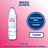 Evian Natural Mineral Water 12x1.5L (New Packaging)
