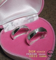 cincin couple paladium dan emas s 442 - emas putih