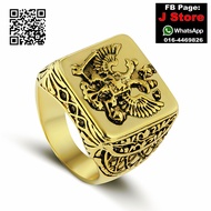 Double eagle head ring