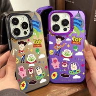 Graffiti Fun Cartoon Toys Phone Case Compatible for IPhone 11 12 13 Pro Max 14 15 7 8 Plus SE 2020 XR X/XS Max Silicone Case Anti Drop Metal Button