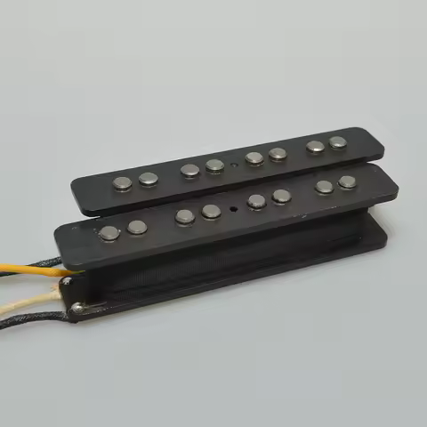 WAAAH 4 String 5 String Jazz Bass Pickup Set Alnico V Open Black Cover for JB Bass captadores waah