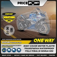SUZUKI Motorcycle Cover GIXXER SF 250 SF250 Transparent Plastic ONEWAY Waterproof