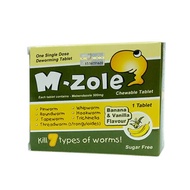 M-Zole Chewable Tablet (1's) - For Deworm & Ubat Cacing