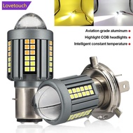 LOVETOUCH 1Pc Motorcycle Led Headlight H4 BA20D Headlight Projector Lens Moto Signal Lamp Bulb White