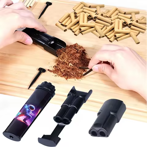 Cigarette Making Machine Roller Tobacco Winder Raw Grass Filler Tool Cigarette Filter Tips Rolling P