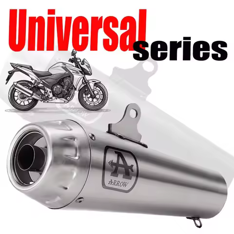Factory Direct Sales Quality 666 Modified Exhaust Pipe ARROW Back Pressure Tail Section Universal Ex
