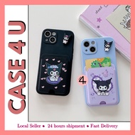 Vivo V20 V21 V21e V23e V25 V25e V27e V29 V30 V30e V40 V50 Pro Lite X70 X90 luv kuromi card holder ca