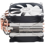SNOWMAN M-T6 4PIN CPU Cooler Master 6 Heatpipe Double Fans 12cm Cooling Fan LGA775 1151 115X 1366 Su