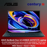 ASUS ZenBook Duo 14 UX482E-GHY071TS Laptop (i5-1135G7/8GB/512GB/MX450 2GB GDDR6/14" FHD IPS TS/Win 1