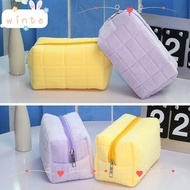 WINTE Pencil  Cartoon Canvas Stationery Box Plush Pencil Cases Kawaii Organizer Pouch