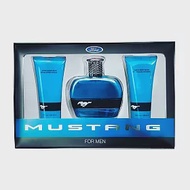 FORD MUSTANG 福特野馬 美式傳奇藍鑽 男性淡香水禮盒(淡香水100ml/沐浴膠100ml/鬍後膠100ml)-代理商公司貨