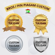 Gold Silver Brooch Pin Custom Award Certificate Pin Acrylic Award Certificate Pin/ Custom Award Cert