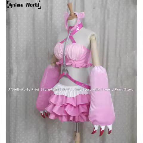 New《 Size》Super Sonico Pink Bear Gloomy Racing GK Ver Cosplay Costume Custom Made2025f;5,c'8.m;0'