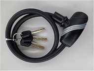 J&C Wave Key Wire Lock 4.9-23.6 inches (10-60 cm), BK