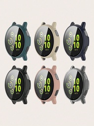 1 ชิ้น เคสป้องกันแบบพีซีแข็งสีเรียบทั้งตัวสำหรับนาฬิกาอัจฉริยะ Garmin Vivoactive 5