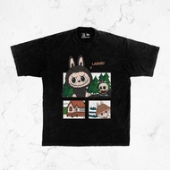 Oversized Heavyweight 16s T-shirt By Reputation - Labubu DuoDUo BaBa & Tycoco (The Monster)