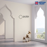 Nippon Paint | OW 1003P Hush White | 5L | Interior & Exterior Wall Paint | Satin Glo | EasyWash | Ma