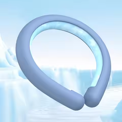 1 Pcs Cooling Neck Wraps, Reusable Ice Neck Cooler Wearable Neck Cooling Tube Neck Cooling Ring Hand