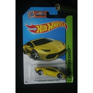 Lamborghini Huracan Lp 610-4 Yellow Hotwheels Hw 2015 222 Workshop - 9A9E93 - Original Authentic