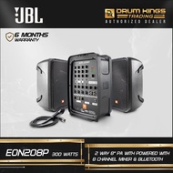 JBL EON208P 300-Watts Packaged 8" 2-Way PA with Powered 8-Channel Mixer and Bluetooth®