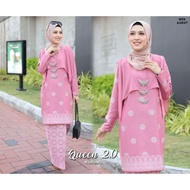 baju kurung moden baju kurung songket printed baju kurung viral queen 2.0 pink