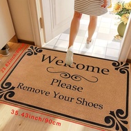 Boho Chic Brown Welcome Door Mat - Anti-Slip, Soft Entrance Mat,Machine Washable Rug for Entryway,Ki