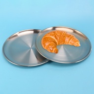 10 Inch Pizza Pan Set of 2 Stainless Steel Pizza Round Baking Trays Crisper Oven Pan for Baking Serv