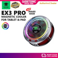 Plextone EX3 PRO Tablet Pad Magnetic Cooling Fan Radiator Gaming Heat Sink Cooler