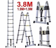 3,8M KOVA TANGGA LIPAT ALUMINIUM TELESKOPIK TELESCOPIC 3,8 METER KOVA