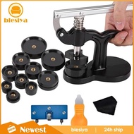 [Blesiya] Watch Press Tool Set Back Case Closer Closing Tool Wristwatch Portable for Watch Back Cover Watches Repairing with 12Pcs Dies
