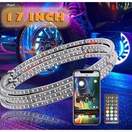 Vehicle 15.5 inch 17 inch Waterproof Rgbw Truck Led Wheel Rim Lights Double Row Car Led Ring Wheel L