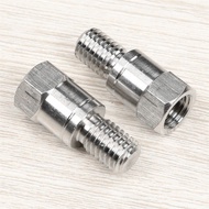 2pcs M10 Motorcycle Bike Side Rearview Mirror Mounting Threaded Hole Heightening Screw Adapter Bolt 