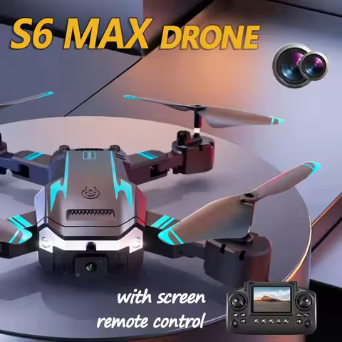 2026 New S6 Max Drone 8k Hd Aerial Photography Large Screen Optical Flow Positioning Brushless Intel