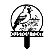 Custom Personalized Black Crow Garden Sign Metal Yard Art Custom Raven Bird Garden Sign Raven Bird G