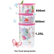Tupperware-one Touch Spring Garden/ Airtight Used/ Airtight Food Container/ Kuih Flour Sugar