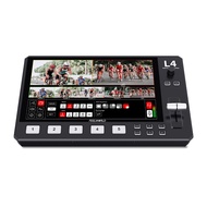 Feelworld L4 Switcher 10.1 Inch Touch Screen Multi-Camera Video Mixer Switcher,4xHDMI,SDI,Audio Inpu