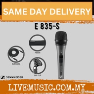 Sennheiser E 835-S Dynamic Cardioid Vocal Microphone with On/Off Switch FREE Mic Cable ( E835S / E-8