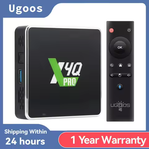Ugoos X4Q Set Top Box Android 11 X4Q Pro 4GB 32GB X4Q Plus 4GB 64GB Amlogic S905X4 2.4G 5G WiFi BT5.